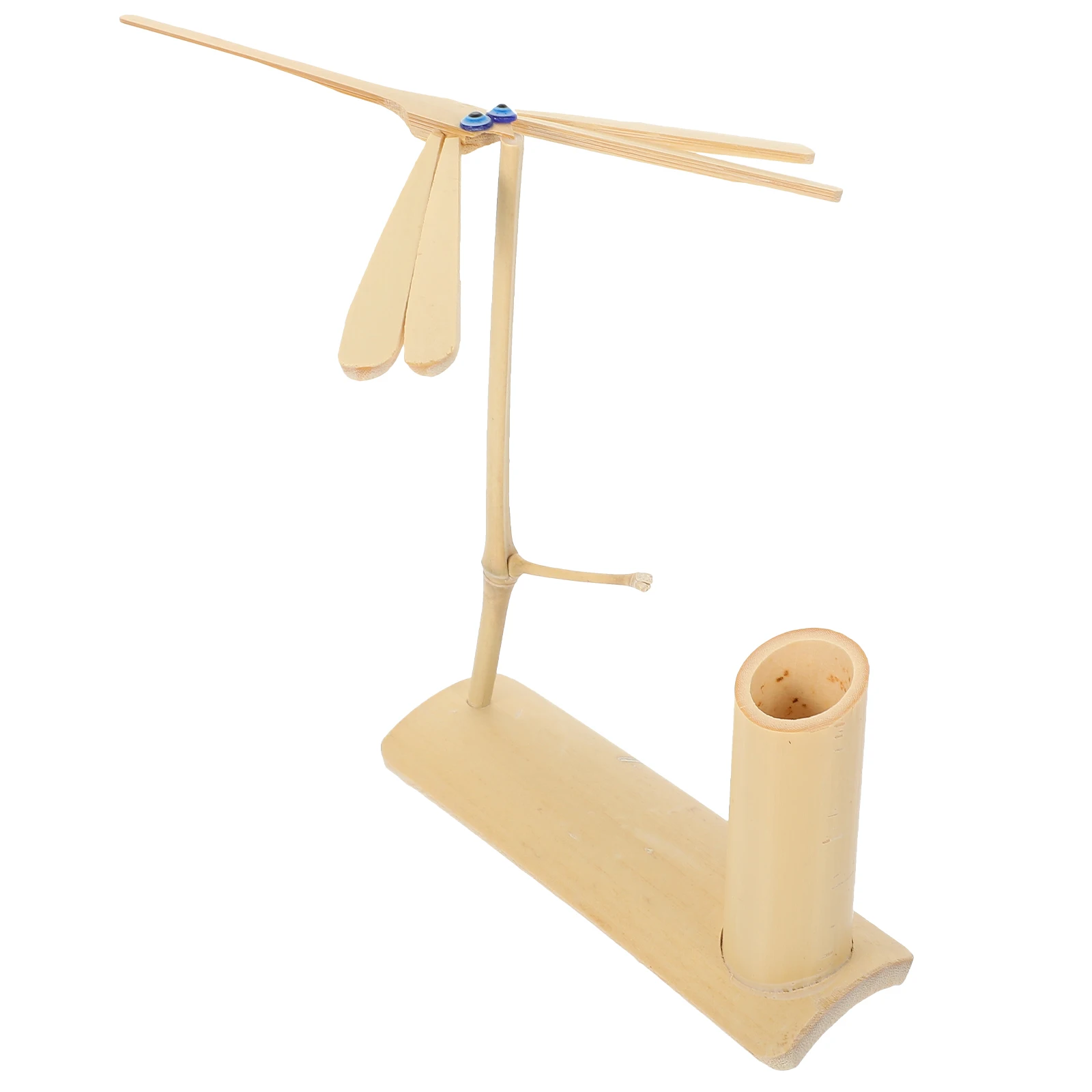 حامل أقلام اليعسوب من الخيزران للمكتب، قوي وسلس وسهل التنظيف، حامل أقلام رصاص متعدد الأغراض، دلو تخزين جانيزر للمكتب