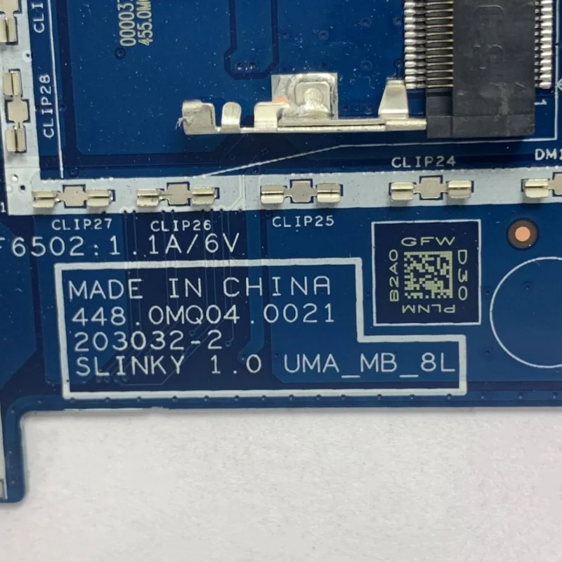 Para hp 14-dy M45034-001 M45034-501 M45034-601 com srk0a 7505 cpu 448.0mq04.0021 203032-2 placa-mãe do portátil 100% completo testado ok