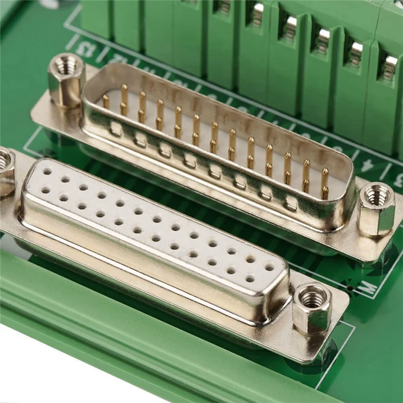 

ABGR-3X DB25 DIN Rail Mount Interface Module Male/Female Connector Breakout Board