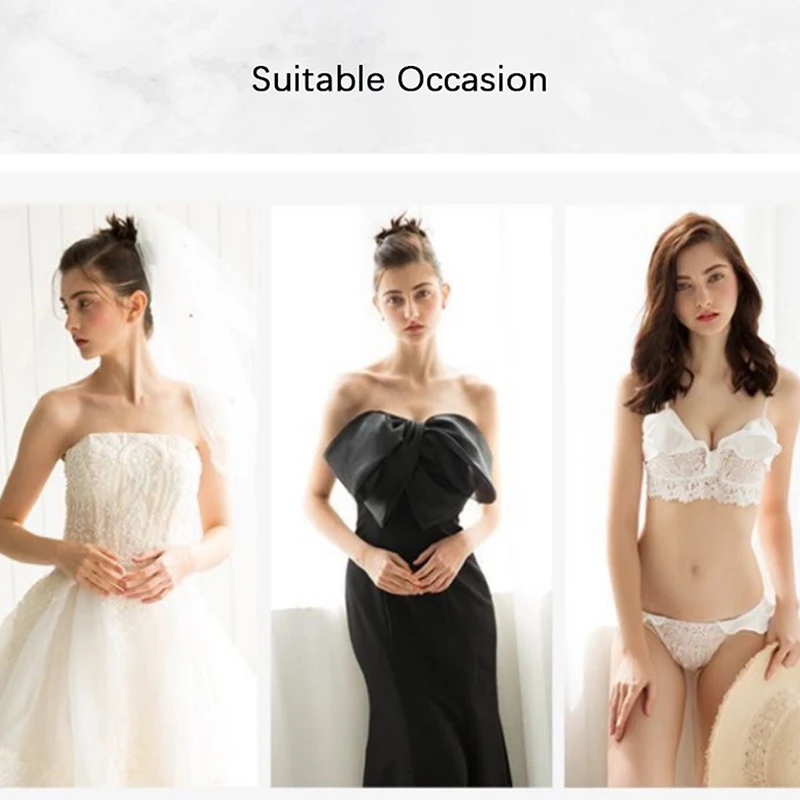 5CM Thickened Gathering Chest Sticker Thick Invisible Bra Silicone Breast Sticker Wedding Dress Sexy Invisible Underwear