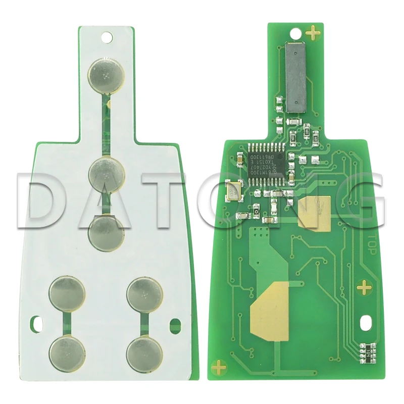 Datong World kluczyk do zdalnego sterowania samochodem do Fiat 500 Panda Punto Bravo Ducato Stilo Tipo Viaggio Ottimo 4A PCF7961 433MHz karta inteligentna
