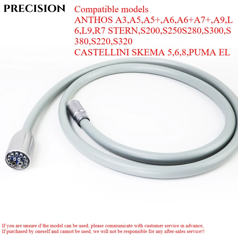 

Dental Chair 6-hole Fiber Optic Phone Pipeline Dental Chair 6 Pin Handpiece with Light Tube for Dental Chair Unit Parts