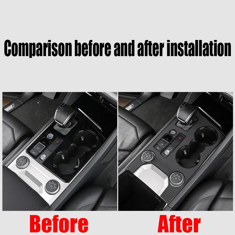 For Volkswagen Touareg MK3 2019-2024 central control gear shift panel protective pad automotive interior decoration accessories