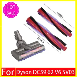 Nadaje się do Dyson V6 DC58 DC62 akcesoria do odkurzaczy wbudowana szczotka rolkowa 185mm/225mm główka szczoteczki