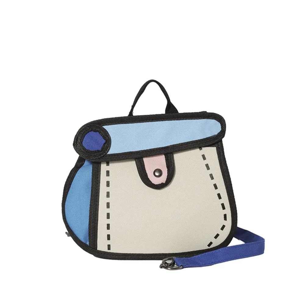 

Portable Cartoon Comic Crossbody Bag 2D Anime Handbag Chain Shoulder Bag All-match Small Line Painting Messenger Bag Girls