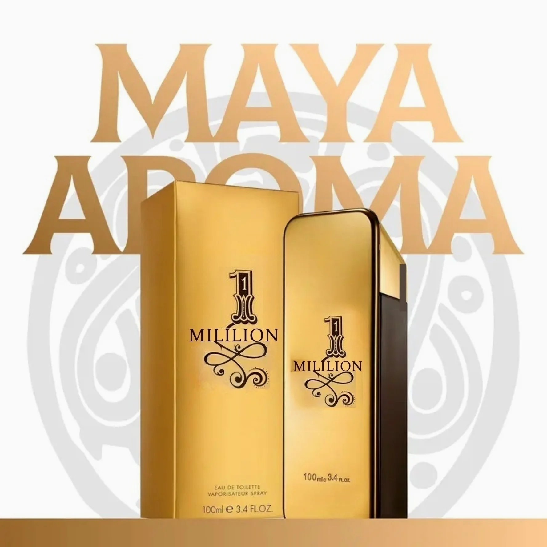 New MILLION perfume, 3.4 ounces for men and women, durable floral fragrance, Hair perfume exquisite gift box packaging, su