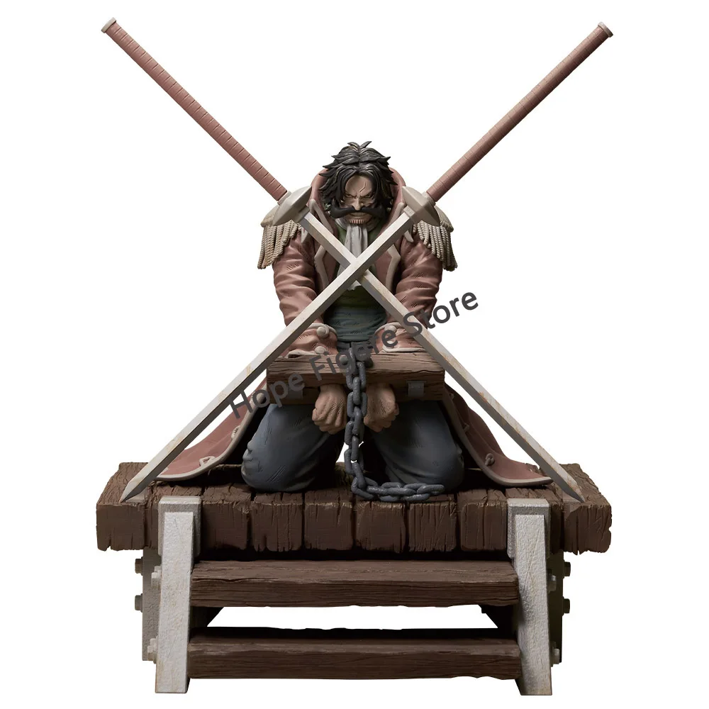 Em estoque original bandai ichiban kuji roger piratas gol d roger silvers rayleigh shanks buggy figura anime modelo de peça única brinquedo