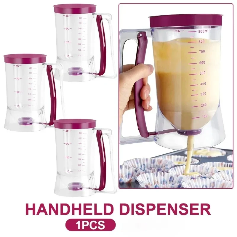 900ml Handheld Dough Dispenser Measuring Cup 4