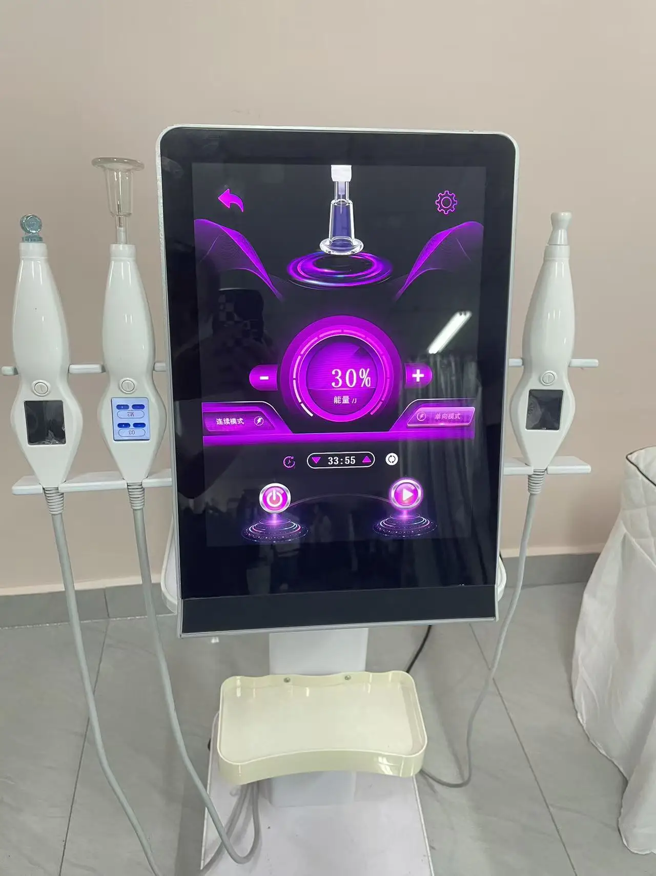 最新の冷温プラズマダイヤモンドスタンプオゾンプラズマ肌若返りアンチエイジングフェイシャルケア美容機器