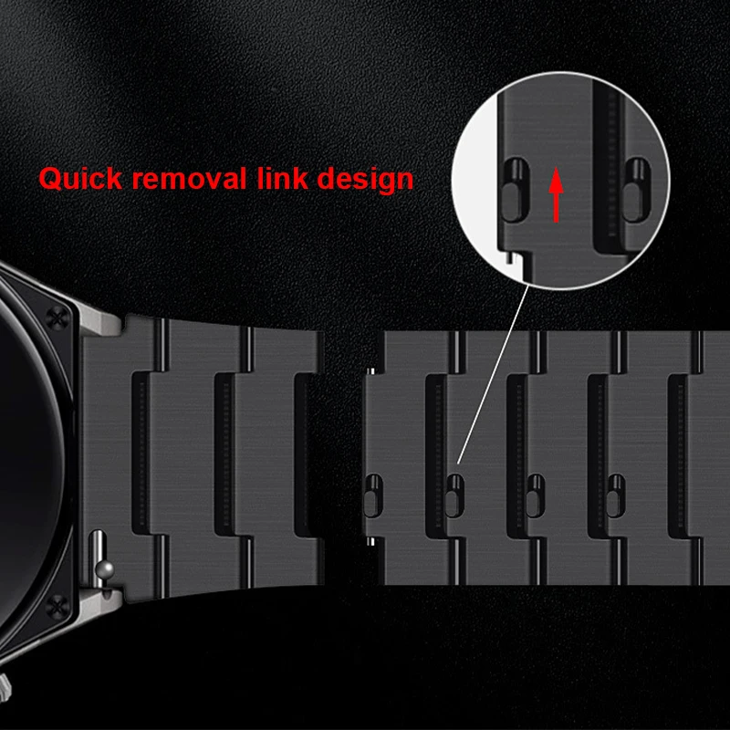 Titanium Metal Strap For HONOR Watch GS 3 / GS Pro / MagicWatch 2 46mm 22mm Band Bracelet Watchband Replacement Accessories