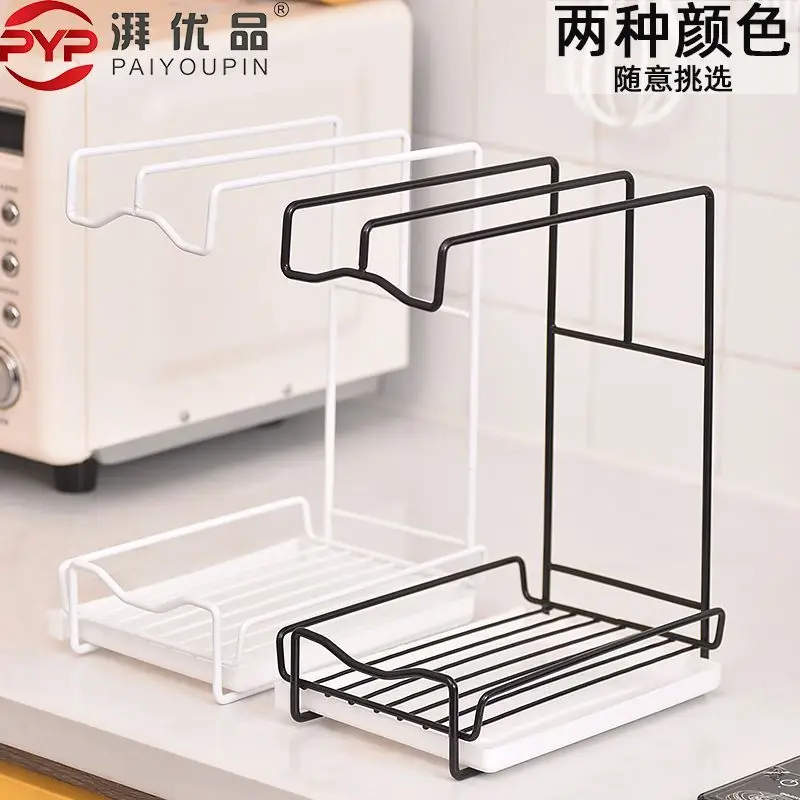 Kitchen Rag Rack, Scouring Pad Storage Rack, Countertop Dishwashing Cloth Drain Rack, Countertop Wall Hanging Household Items