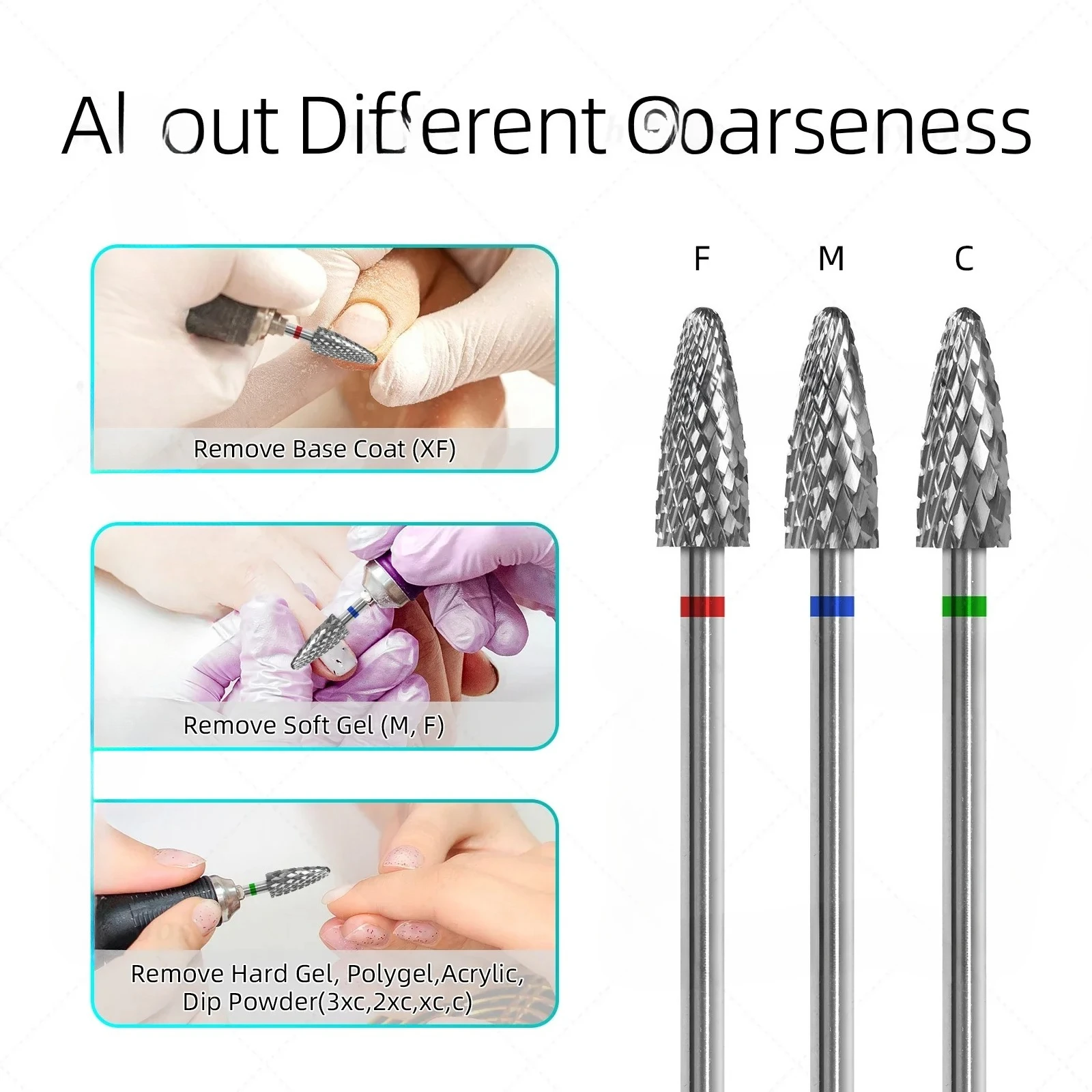 5 مللي متر لهب مسمار لقمة ثقب المهنية كربيد بت لإزالة هلام طلاء الأظافر أدوات مانيكير دائم لتقنيات الأظافر وDIY بها بنفسك #4