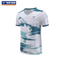 Victor Badminton wear Men and women couples Quick dry Short sleeve Breathable quick dry Running gym sports T-shirt top