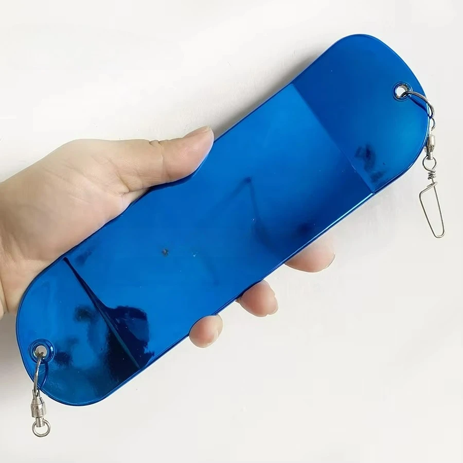 

Новая мигалка для рыбалки для лосося, светящаяся хромированная 8 дюймов 11 дюймов, мигалка для троллинга, приманки для морской рыбалки, троллинговые приманки