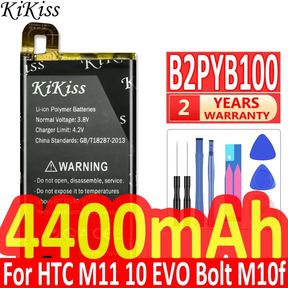 

4400Mah Long-Lasting Performance Mobile Phone Battery For Htc M11 10 Evo Bolt M10f Premium Replacement B2PYB100