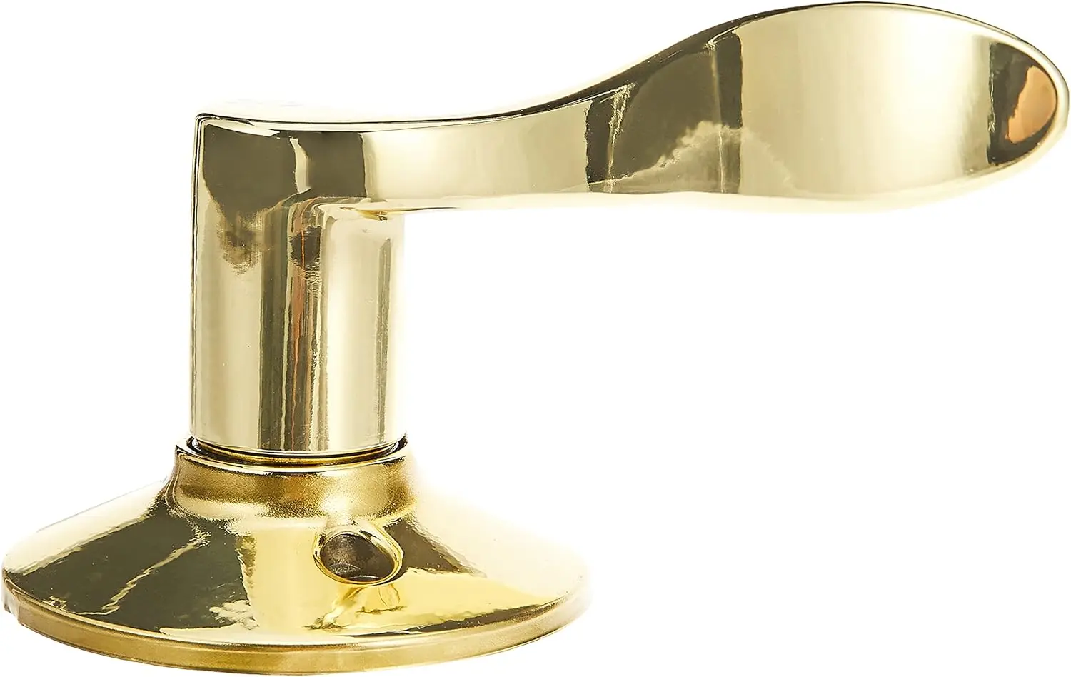 ZZZ FE285 CAM 505 ACC 605 LH Camelot Front-Eingangsgriff-Set mit linkshändigem Akzenthebel, unterer halber Griff, helles Messing