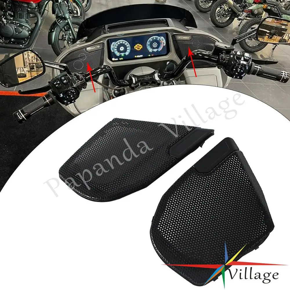 

For Harley CVO Road Glide FLTRXSE 23-2025 Front Fairing Speaker Grill Speaker Motorcycle Fairing Speaker Grill Shield Protection