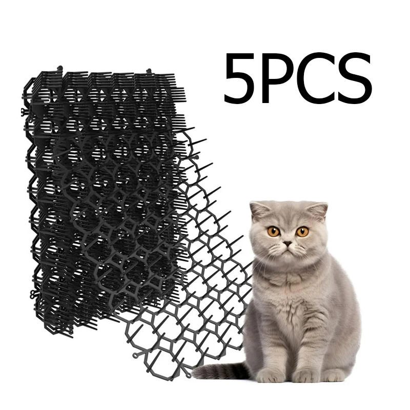 12-pack Kat Afschrikmiddel Mat Scat Mat Spikes Planten Binnenmeubilair Buiten Tuinhek Huisdier Repellent Barrière Katten Repeller Hond