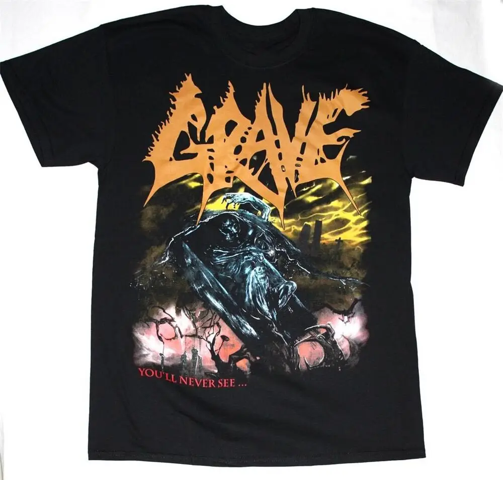 Inspired Grave Band YOU NEVER SEE Black Unisex TShirt Size S 234XL