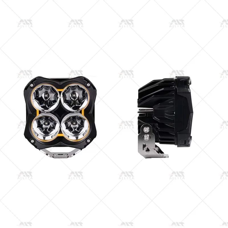 

2025 Внедорожные вспомогательные фары на капоте, светодиодные прожекторы на стойке A с кронштейнами для Jeep Wrangler JL, аксессуары