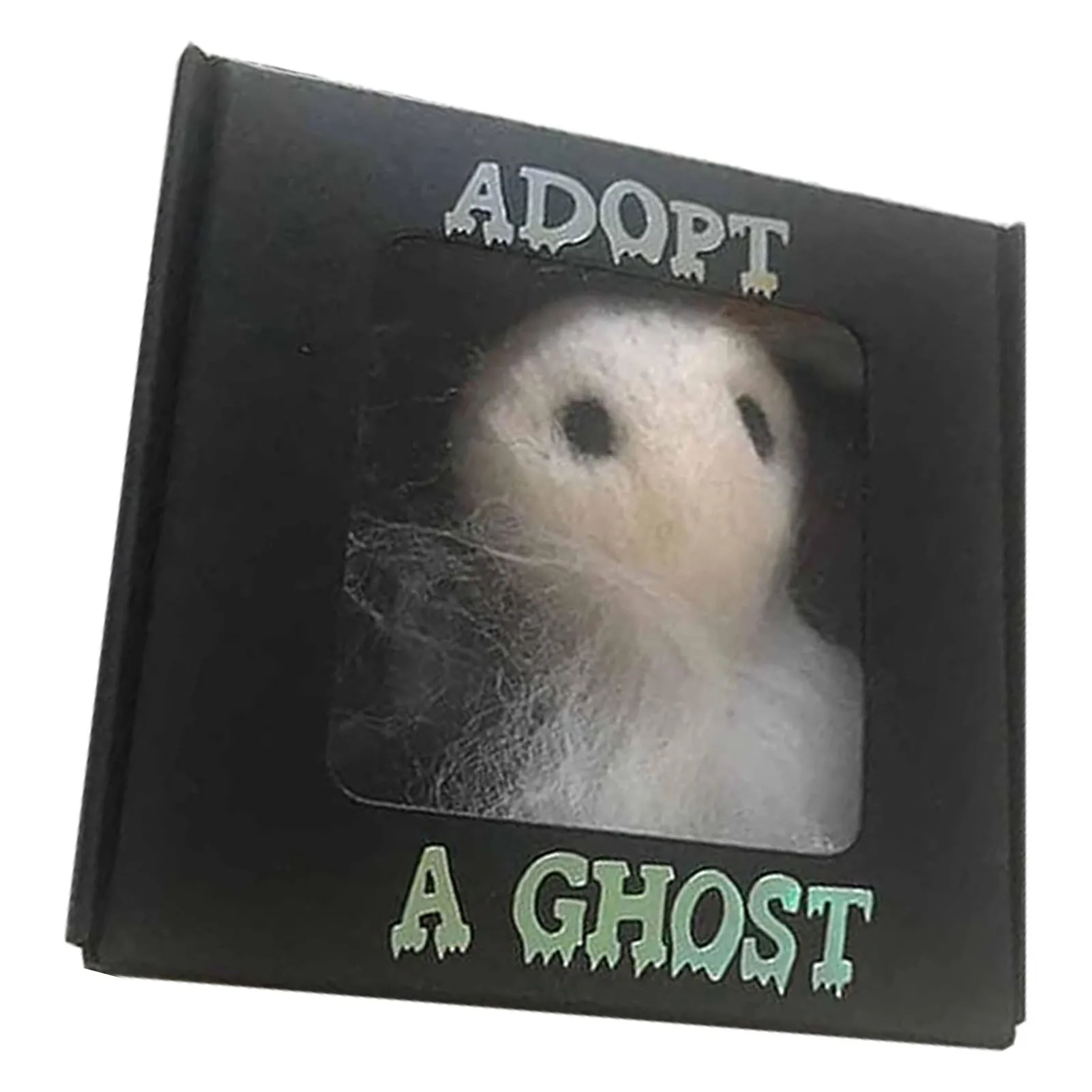 

Halloween Adopt A Ghost Doll Creative Ghost with Scroll and Box for Family Friend Neighbor Gift B88