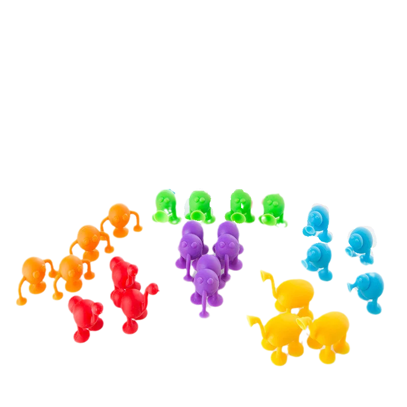 Kid Novelty Mini Sucker Suction Cup Doll Marine Land Strange Animal Cupule Sucker Cup Kid Action Toy Capsule Model Puppet Figur