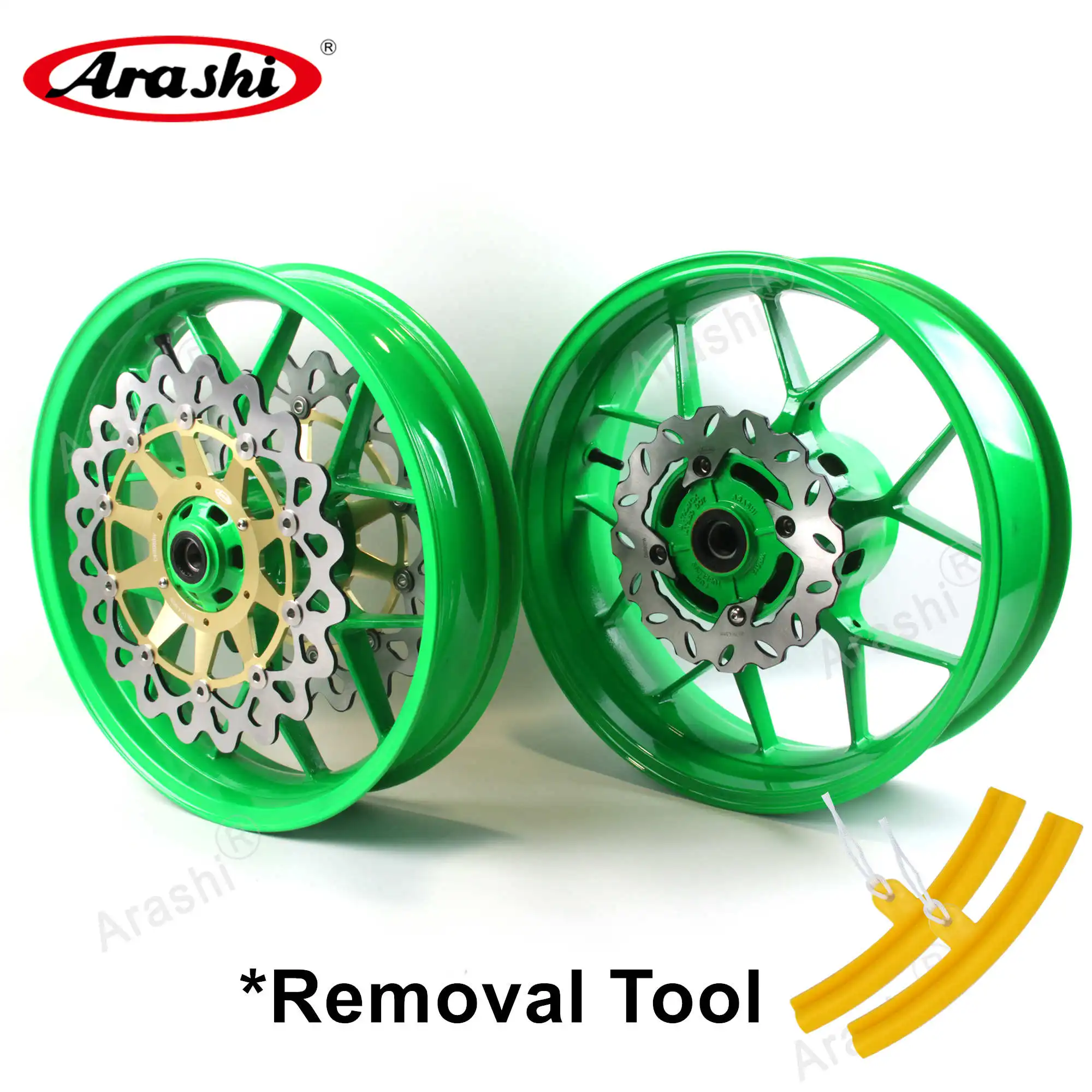 Arashi CBR1000RR 2006 - 2016 Wheel Rim Set Front Rear Disc Rotor For HONDA CBR 1000 RR 2012 2013 2014 2015 Tire Rim Wheel 17''