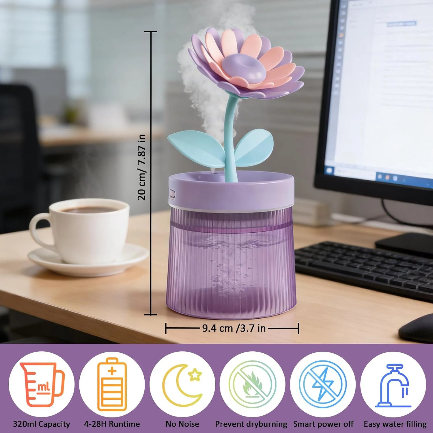 320ml Mini-Luftbefeuchter Ultr – Humidifier Nursery Quiet Bewertung und Preis