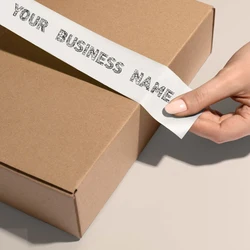 Custom Box Seal Stickers Thank You Branded Packaging Labels Adhesive Logo Small Business Packing Decoration Wedding Gift Bag DIY