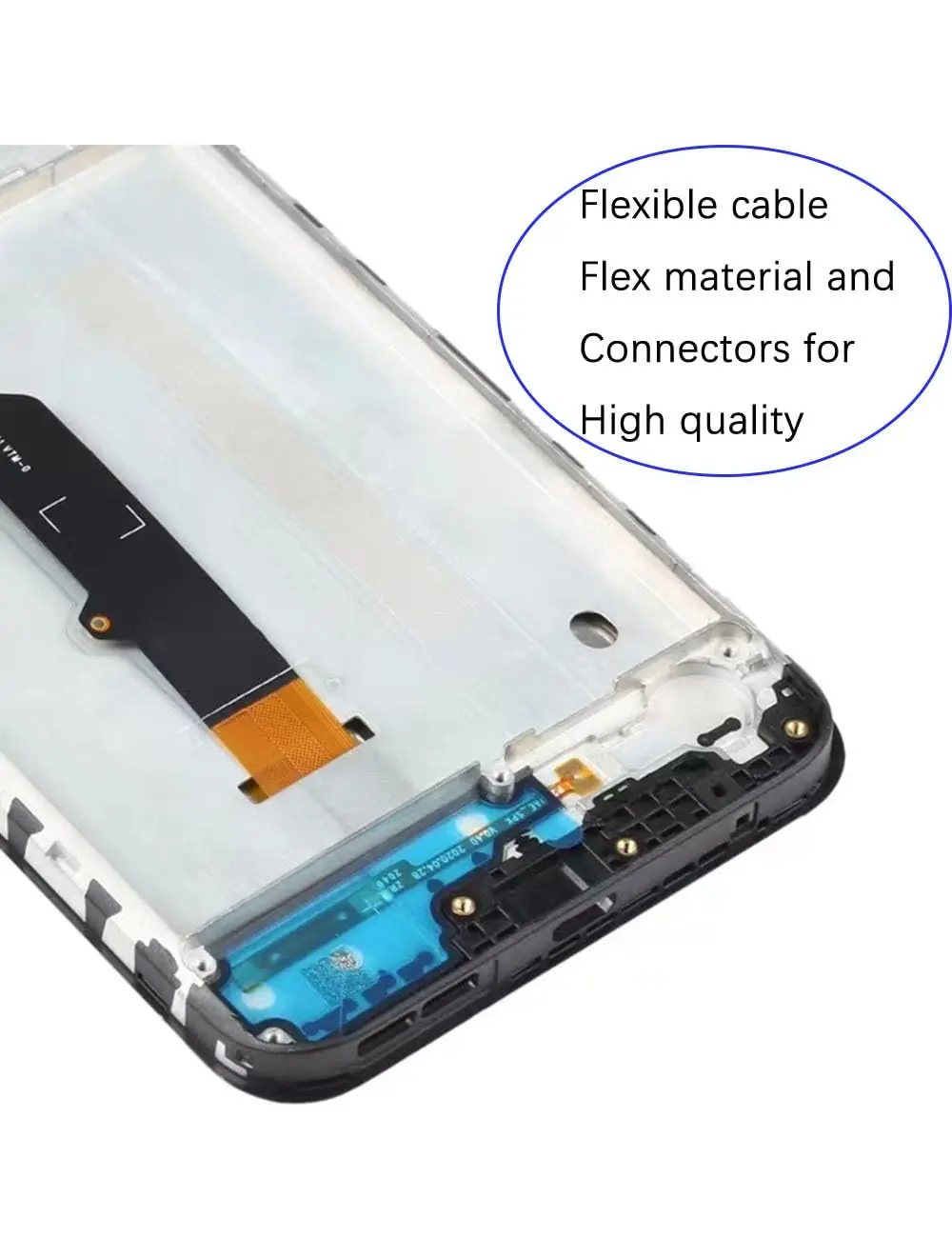 AMOLED for Motorola Moto G9 Play Lcd XT2083 Display Touch Screen Sensor Digitizer Assembly Compatible for Moto E7 PLUS LCD Frame