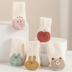 Autumn Winter Children Knee High Socks Thick Warm Coral Fleece Baby Stockings Infant Boys Girls Soft Thermal Long Socks 0-5Years