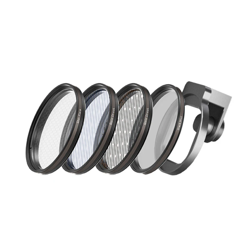 

CNC Metal Filter Clip with CPL/ Starlight /Black Soft/ VND filter Camera Phone Lens Photography for iPhone Android HUAWEI Xiaomi