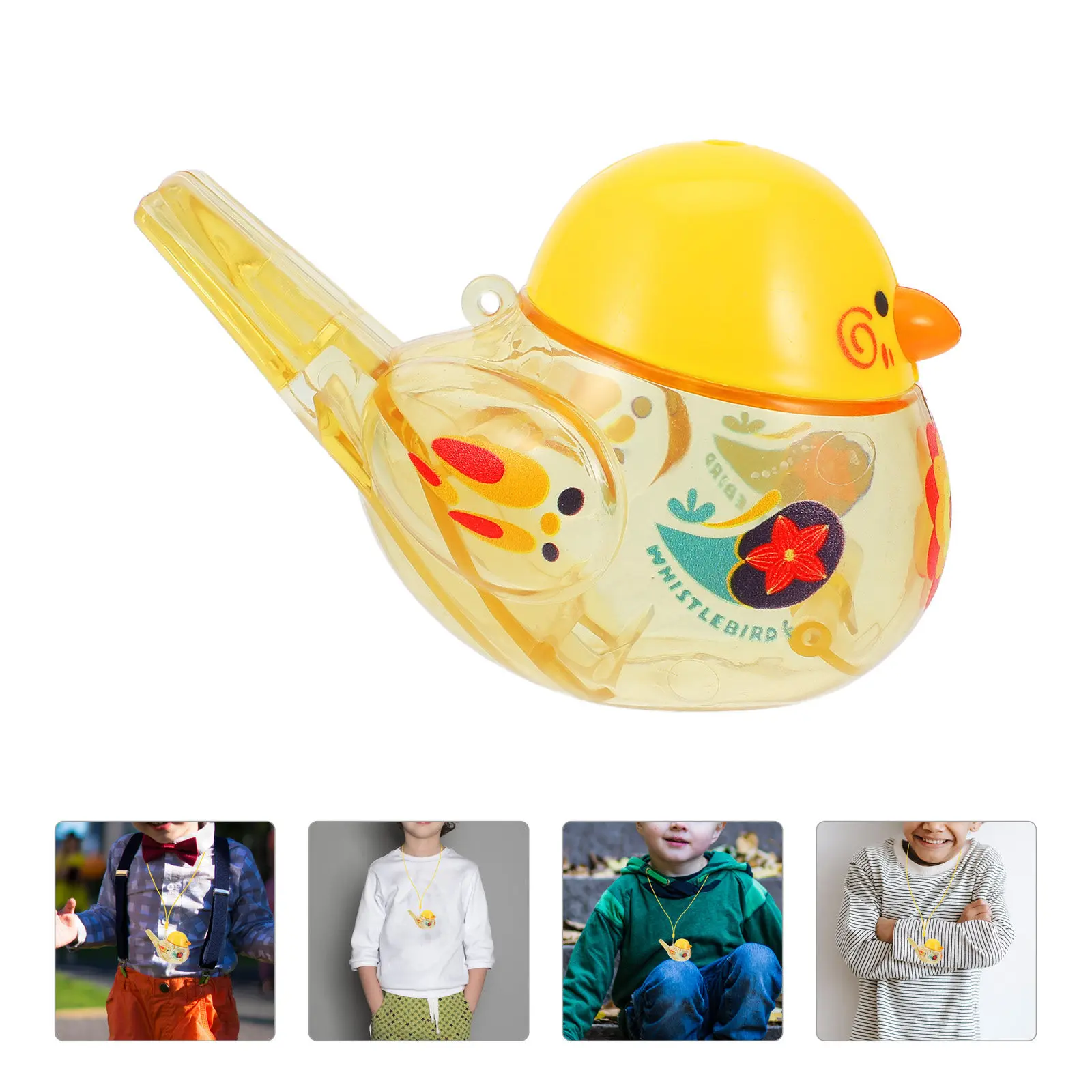 

Adorable Cartoon Bird Water Whistle Plastic Musical Instrument for Kids Adults Party Favors Birthday Christmas Gifts Slide