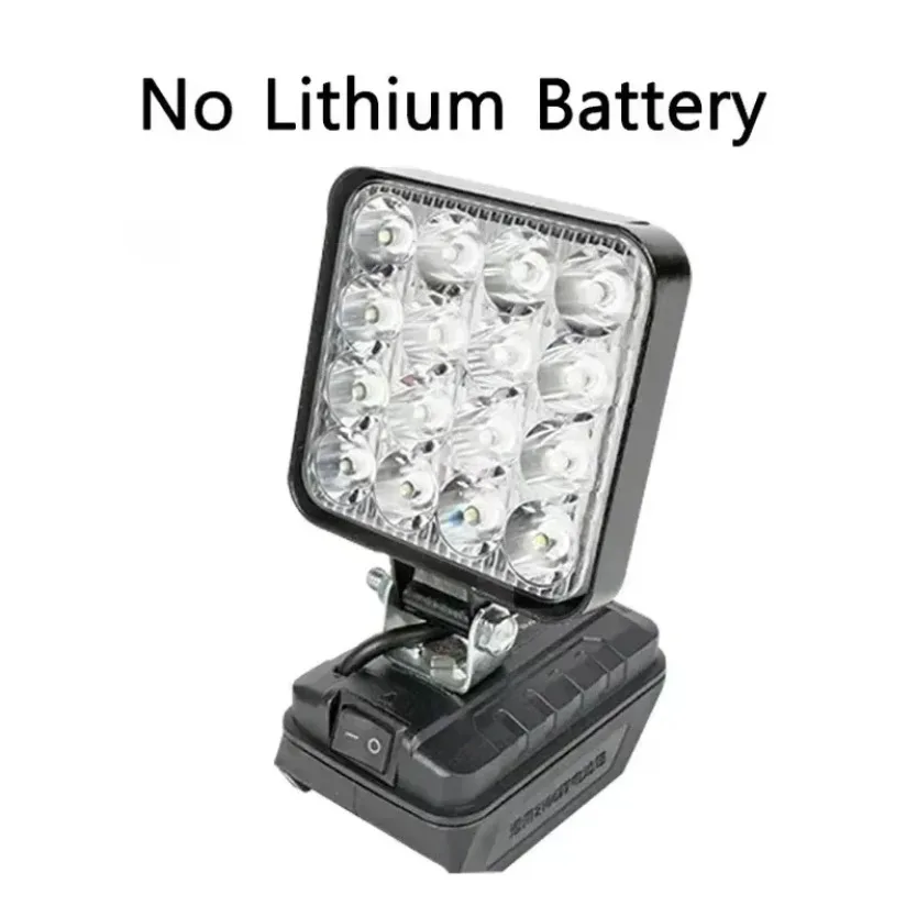 Cordless Floodlight Flashlight Portable Work Light For Makita 18V Battery 14.4‑20V Lamp BL1830 BL1840 Equipped With USB Function view 4