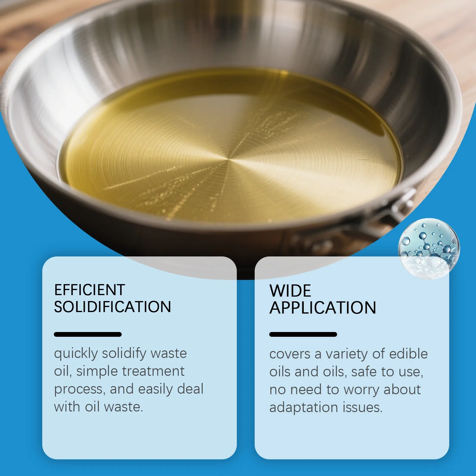 عملي المنزلية زيت الطبخ الصلبة بسرعة القلي الشواء النفايات النفط تصلب صديقة للبيئة أداة تنظيف المطبخ