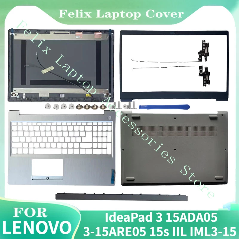 

For Lenovo IdeaPad 3 15ADA05 3-15ARE05 15s IIL IML3-15 2020 15IIL05 15IGL05 LCD Back Cover/Front Bezel /Palmrest/BOTTOM/Hinges