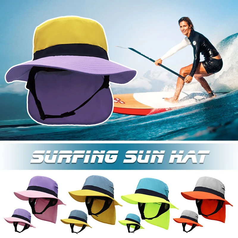 

Wide Brim Sun Hat Foldable Hiking Fishing Caps for Men Women UPF50+ Surfing Sunscreen Fisherman Hat Sunshade Traveling Caps