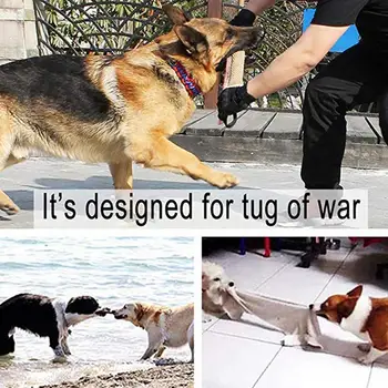 Dog Tug Toy Pet Bite Jute Tug Pillow With 2 Rope Handles Medium Large Dogs Training Toys for Malinois Pet Interative toy 2