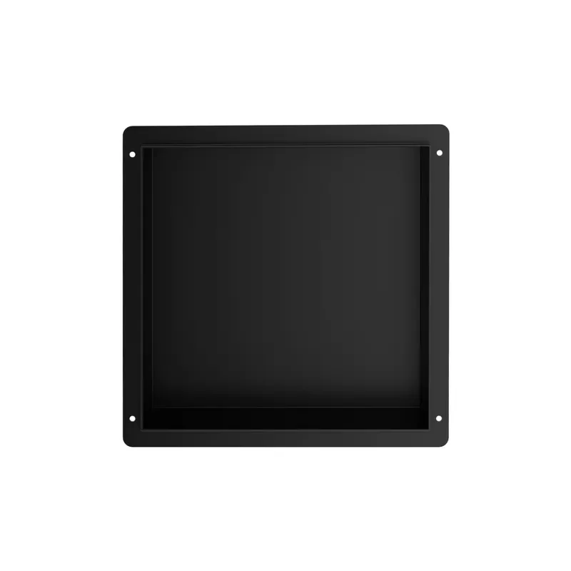 Frameless Matte Black Square Niche Shower Wall Niche 12x12 Inch Ready to Ship From USA Warehouse