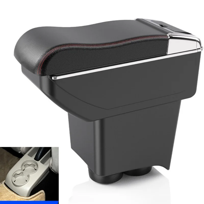 

For Volkswagen Polo Armrest For VW Polo 9N 3 Car Armrest box 2002-2009 Retrofit parts Storage box car Interior accessories USB