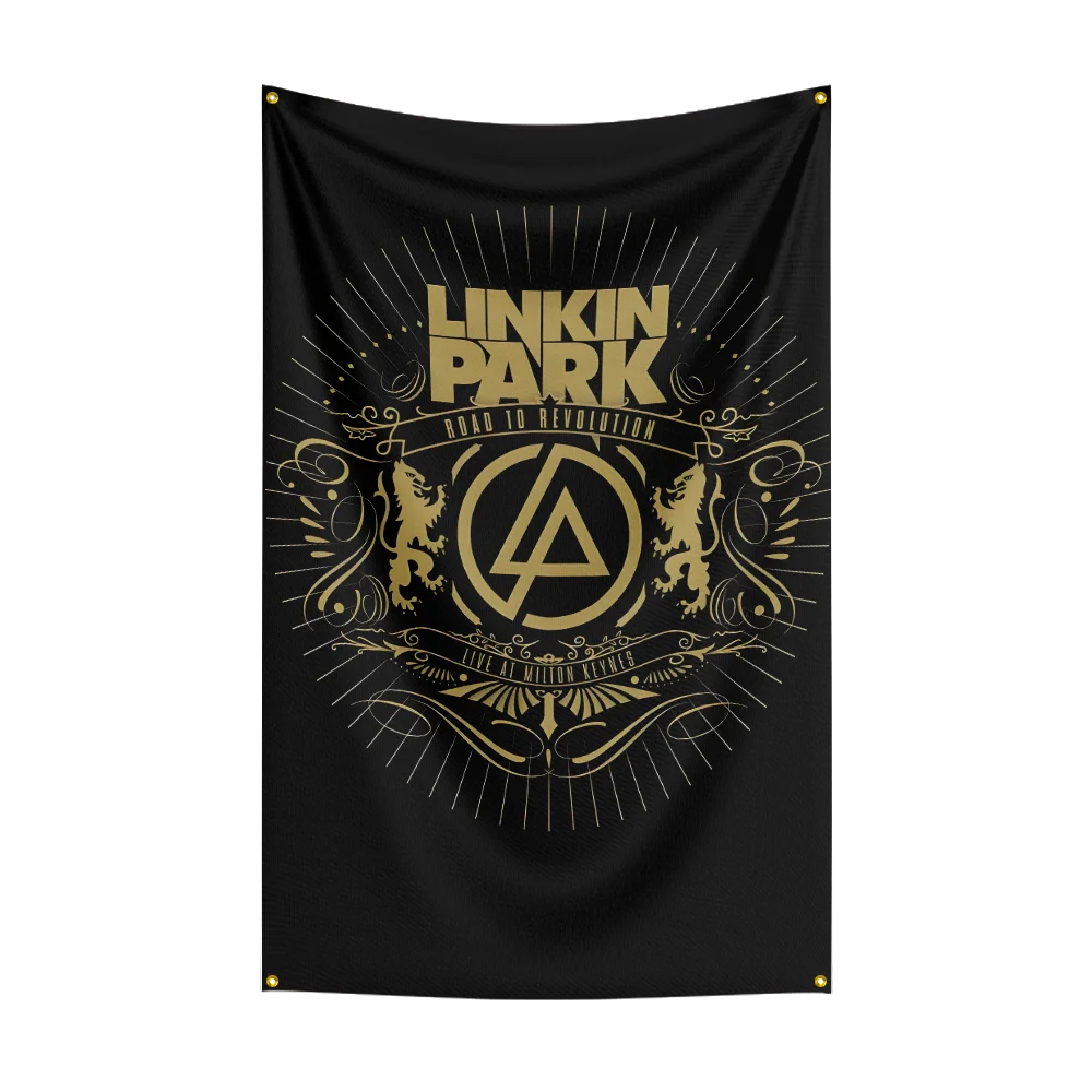 3x5 قدم فرقة الروك الثقيلة L-Linkin-Parks العلم البوليستر الطباعة الرقمية راية لغرفة النوم جدار الفن خارج الباب نسيج ديكورا #3