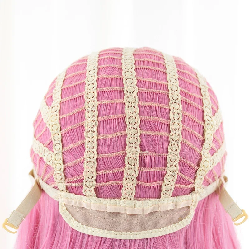 ROLECOS لعبة NIKKE آلهة النصر دوروثي شعر مستعار تأثيري 100 سنتيمتر الوردي النساء تأثيري الباروكات مقاومة للحرارة الشعر الاصطناعية