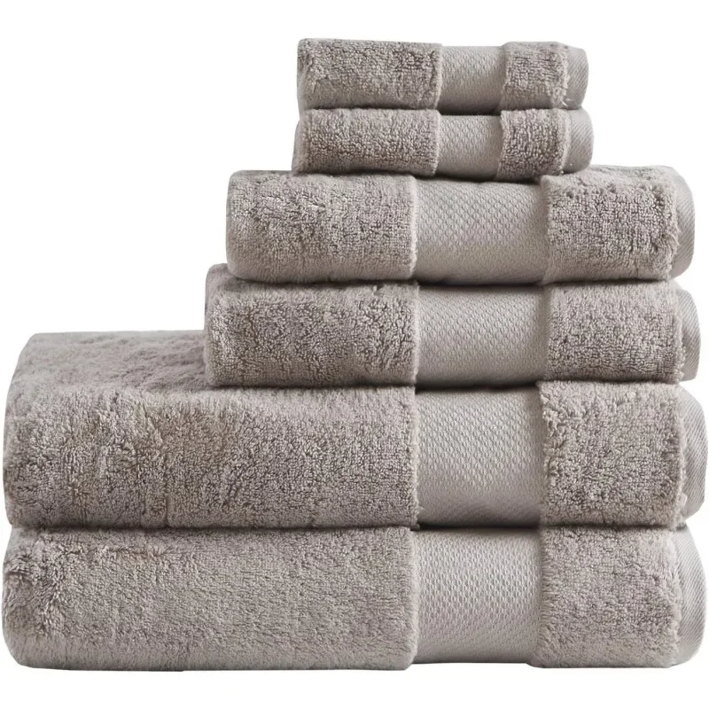 Turkish 100% Cotton 600Gsm Luxury Premium Thick Soft Abosorbant Hotel Bathroom Towel Set Shower Hand Face Washcloths