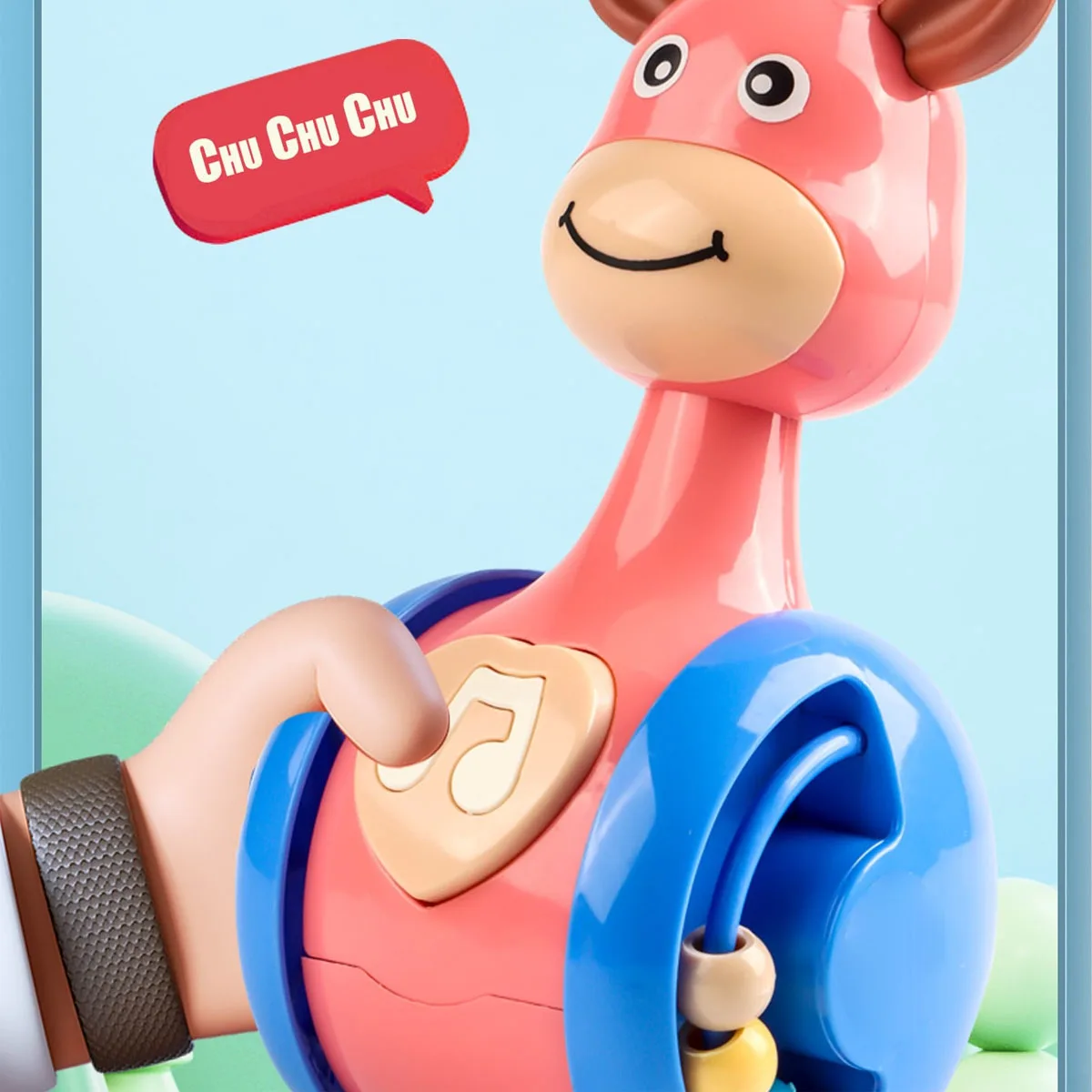 Mainan pendidikan dini bayi, Tumbler rusa multifungsi 1 buah untuk anak laki-laki dan perempuan