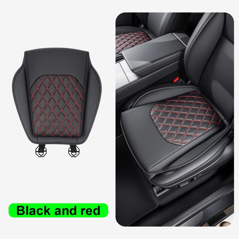 Universal Car Seat Cover Nappa Leather Auto Seat Cushion Seat Comfortable Protector for Most SUV Car Seat Pad
