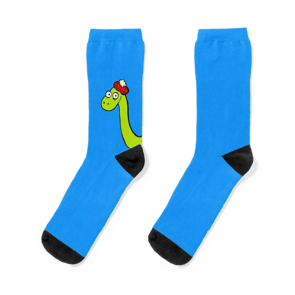 

Loch Ness Monster Sticker Socks Thermal man winter Rugby sport cycling Socks Men Women's