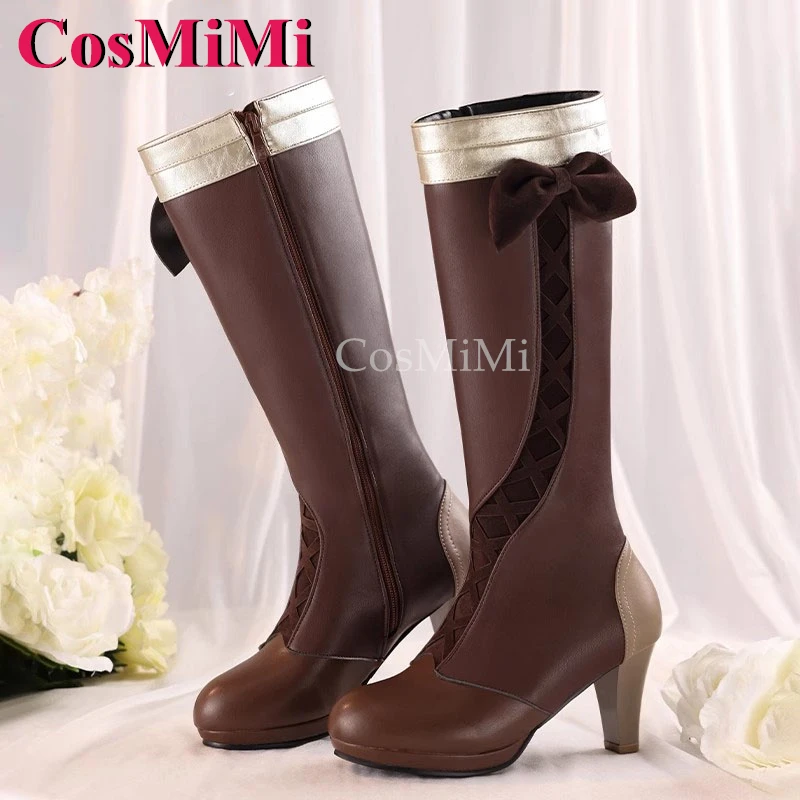 CosMiMi أنيمي البنفسجي Evergarden البنفسجي Evergarden أحذية تأثيري موضة أحذية عالمية كرنفال لعب الأدوار اكسسوارات 36-39