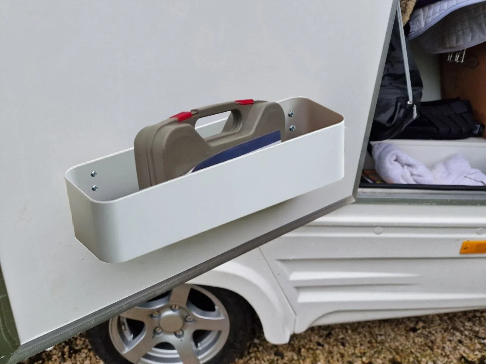 For Tool Storage Van Racking Ratchet Strap Universal Fit Caravan Camper Van Storage Pocket Boxes 2PCS/Set