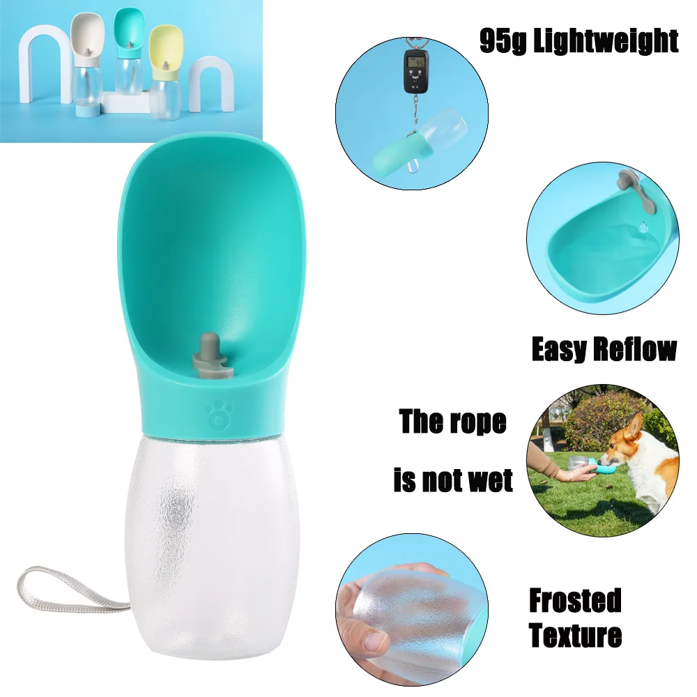 Pet Dog Water Bottle 300ML Puppy Drinking Bowls For Small Medium Dogs Cats Hiking Portable Cat Feeder Golden Retriever Supplies view 3