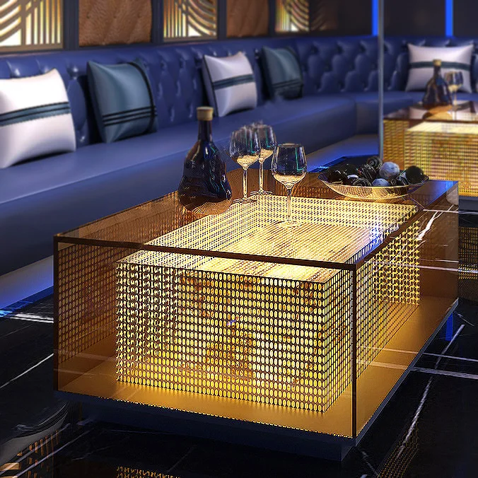 

Современная светодиодная диммируемая настольная лампа для дома, бара, ресторана, KTV или гостиной, для использования на улице, из стекла